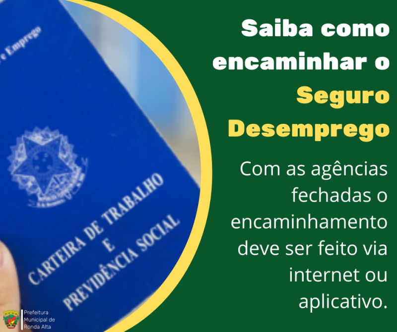 Como encaminhar o Seguro Desemprego pela internet?